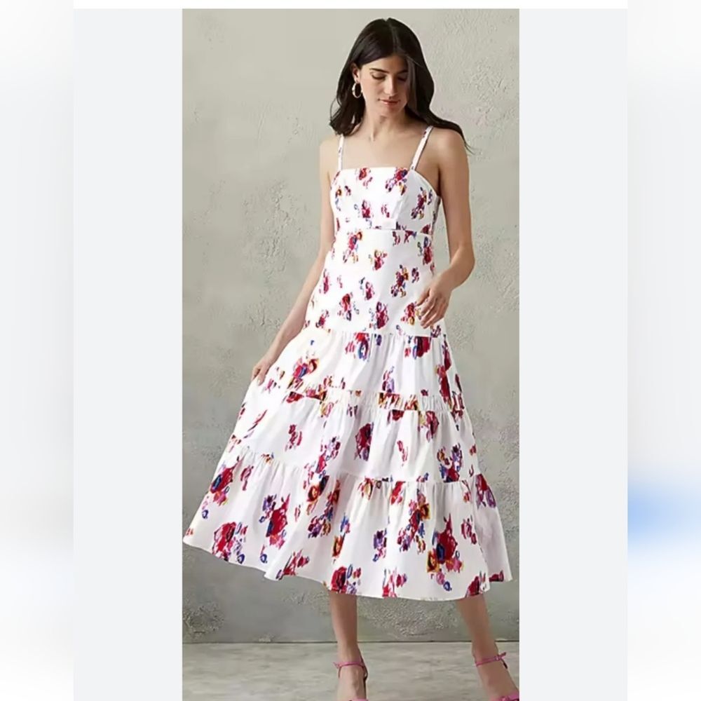 NWT Prabal Gurung Floral Tiered Skirt Plus Size 16W